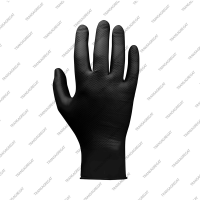 Перчатки одноразовые нитриловые JSN NATRIX (размер XL, 50шт., черные)