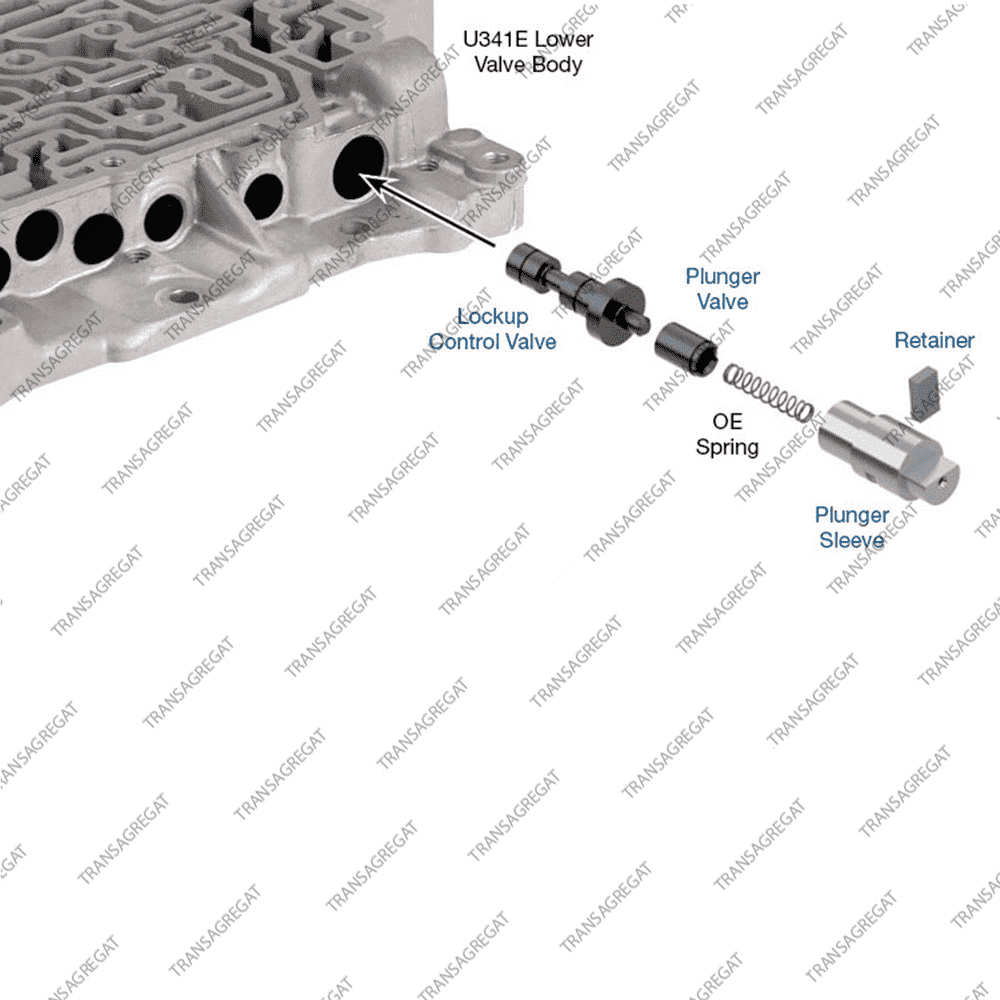Клапан регулировки блокировки гидротрансформатора (ремонтный)
